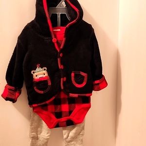 Kids Unisex-Little Beginnings 3pc Outfit